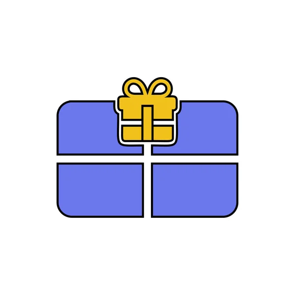 礼品卡图标向量 购物标志 — 图库矢量图片