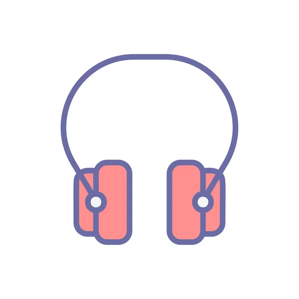 Εικονίδιο Ακουστικών Διάνυσμα Εισόδου Μικροεφαρμογών Ακουστικών — Διανυσματικό Αρχείο