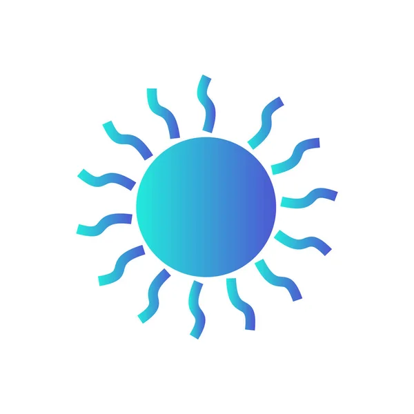 Sun icon modern style - Flat vector — Stock Vector