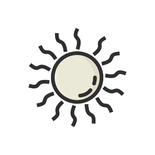 Sun Icon Modern Style Linear Vector — Stock Vector
