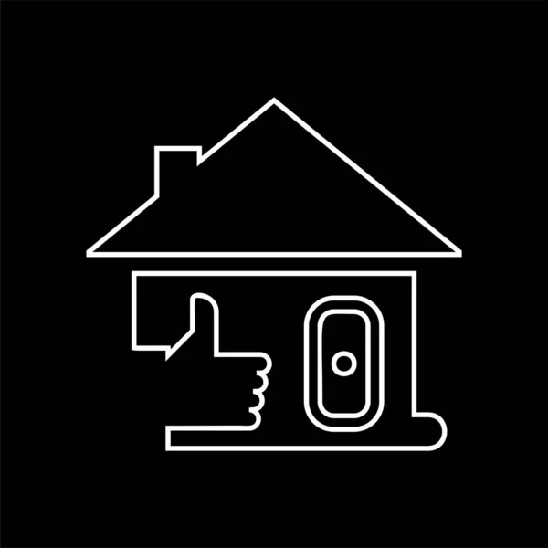 Icono Casa Casa Como Signo — Vector de stock