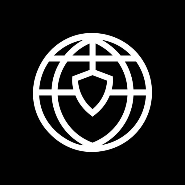 全球安全图标 保护世界标志 — 图库矢量图片