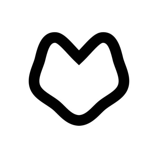 Vektorové Ikony Srdce Symbol Lásky Den Svatého Valentýna Znamení — Stockový vektor