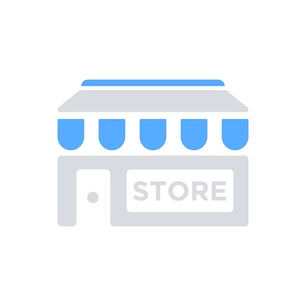 Store Segno Icona Shopping Icona Vettoriale — Vettoriale Stock