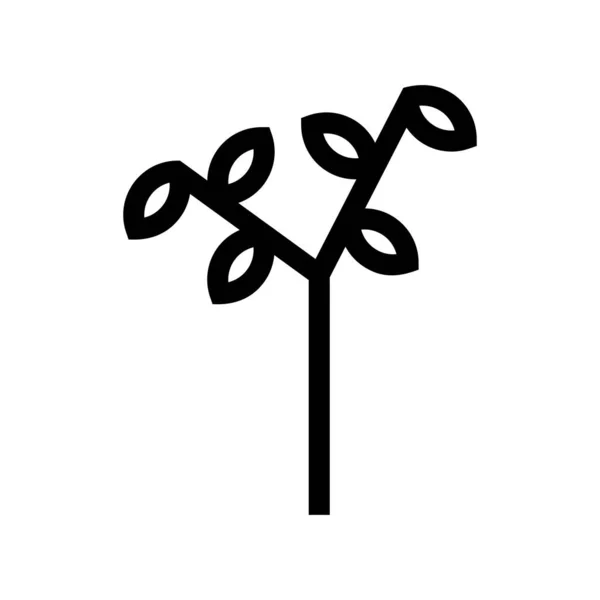 Ikona Drzewa Wektor Rośliny Znak — Wektor stockowy
