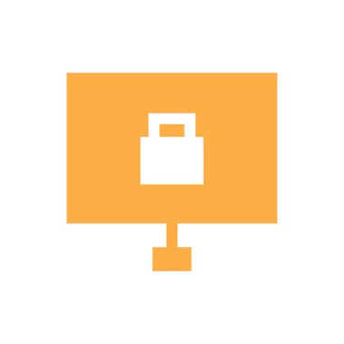 Bilgisayar güvenlik simgesi-koruma bilgisayar işareti