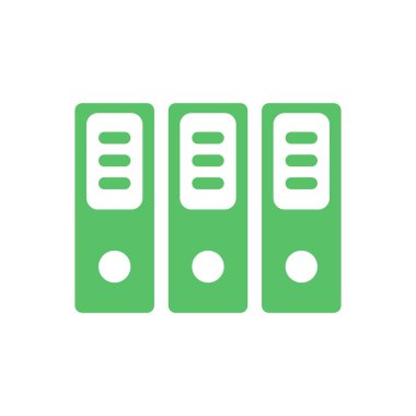 Kağıt ve belgelerle Office klasörleri-vektör