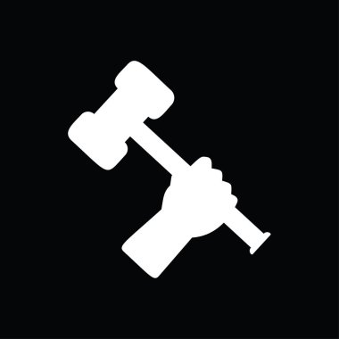 Siyah üzerinde mühendislik simgesi vektör