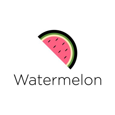 Beyaz karpuz simge vektörü