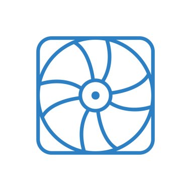 Masaüstü soğutma fanı simgesi-bilgisayar soğutma fanı işareti