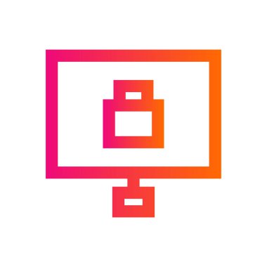 Bilgisayar güvenlik simgesi-koruma bilgisayar işareti