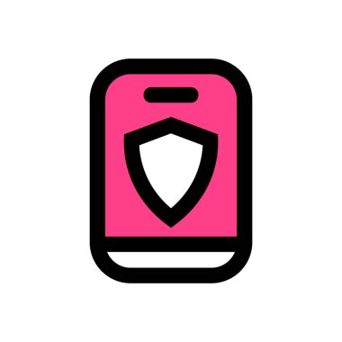 Mobil Güvenlik simgesi-akıllı telefon koruma işareti