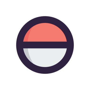 Tıp doğrusal renkli simge vektör