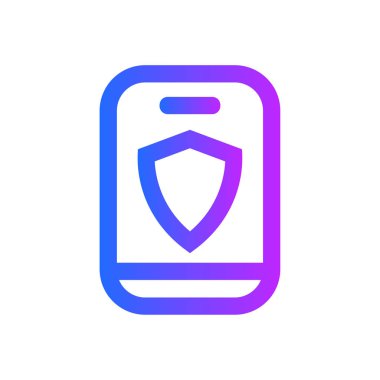 Mobil Güvenlik simgesi-akıllı telefon koruma işareti