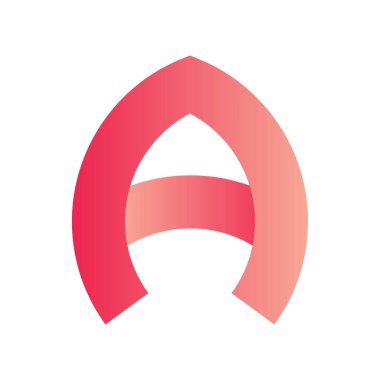 Beyaz üzerinde bir mektup logosu