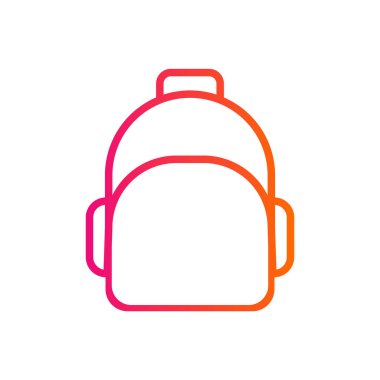 Çanta işareti simge vektör-sırt çantası işareti