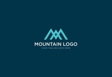Dağ vektör Logo şablonu