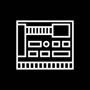 Bilgisayar anakart simgesi-Işlemci işareti