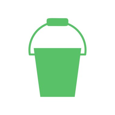 Bahçe su kova simge vektör-su kova