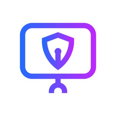 Bilgisayar güvenlik simgesi-koruma bilgisayar işareti