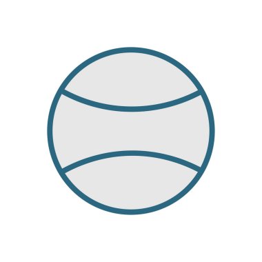 Basketbol hattı sanat simgesi-doğrusal top siluet