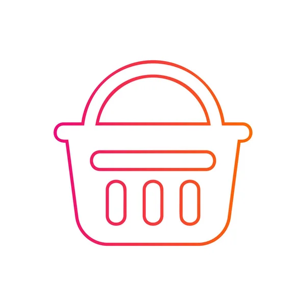 Shopping Basket Sign Icon Vector — Stock Vector