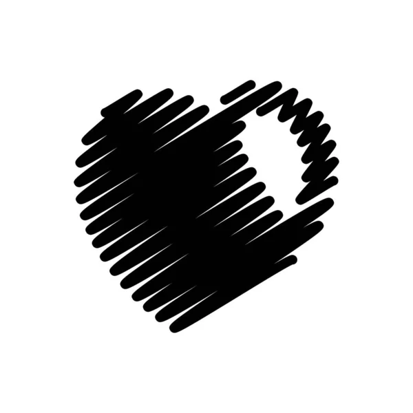 Вектор Сердечной Иконы Символ Совершенной Любви Икона Стильной Любви — стоковый вектор