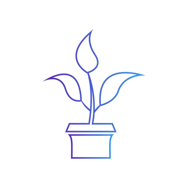 Ícone de conceito de crescimento - ícone de vetor de árvore — Vetor de Stock