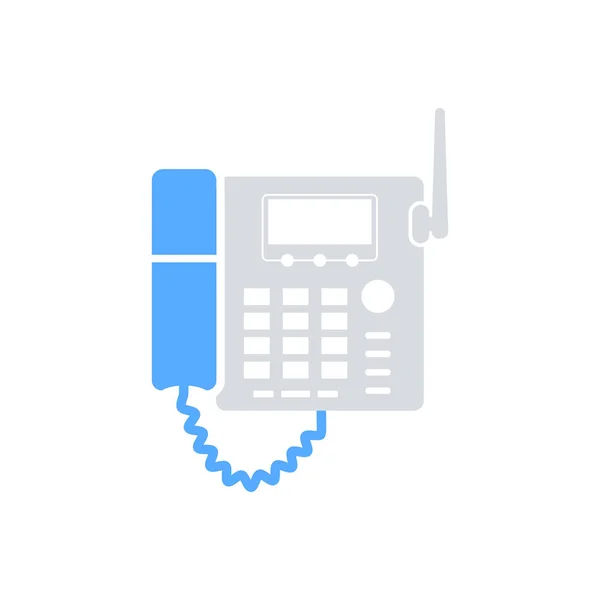 Biuro Telefon Ikona Wektor Symbol Znak Telefon — Wektor stockowy