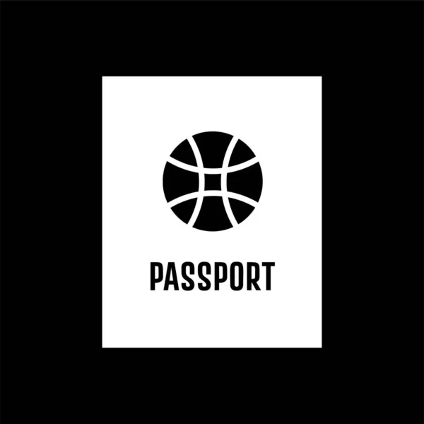 护照平面图标 — 图库矢量图片