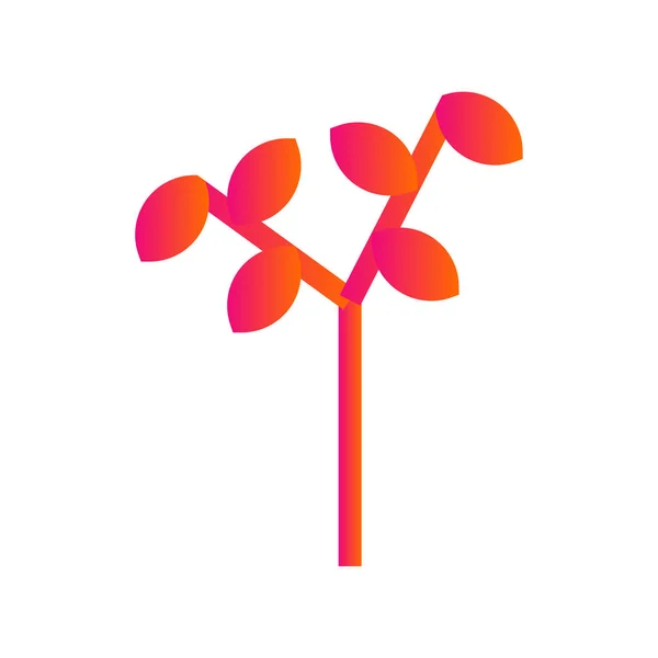 Baum-Symbol-Vektor - Pflanzen-Zeichen — Stockvektor
