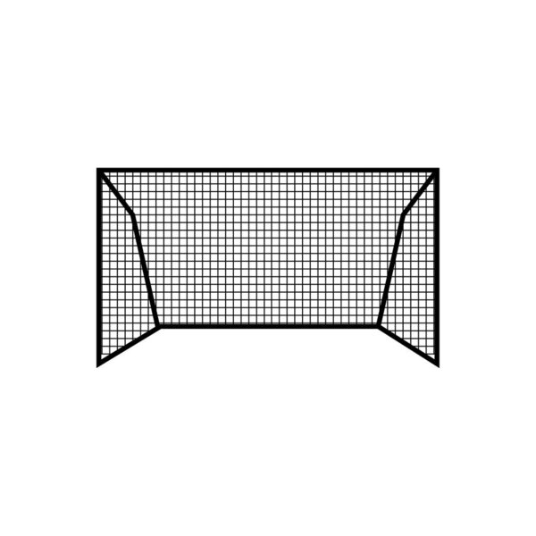 Goal post icon - a simple line art of goal post vector icon for web