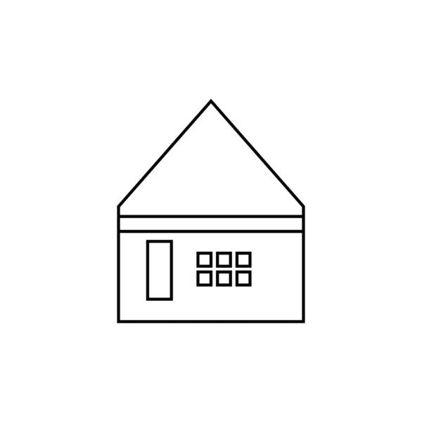 Αρχική Εικόνα Σύμβολο Οικίας Διάνυσμα Περίγραμμα — Διανυσματικό Αρχείο