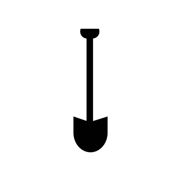 Schaufel Flache Stil Symbol Vektor — Stockvektor