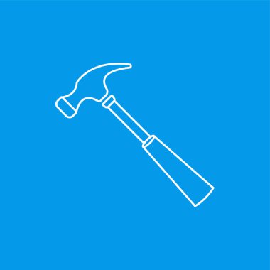 Çekiç işareti simgesi - vektör