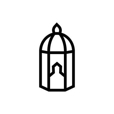 Ramazan Kareem Arapça Fener işareti - Cami ışık simgesi