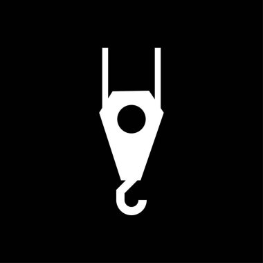 Vinç kanca işareti simgesi - vektör