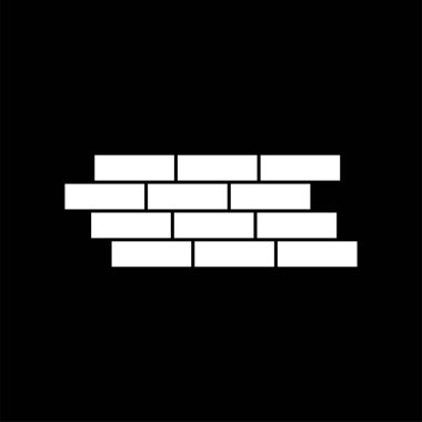 Beton duvar simgesi - vektör