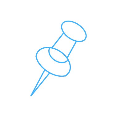 Push pin simgesi - vektör