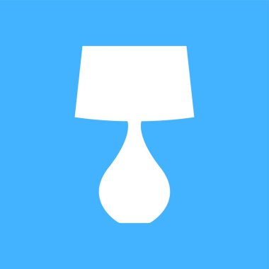 Yatak odası lamba simgesi - vektör