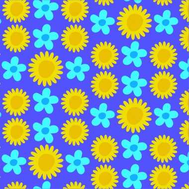 Çiçek desen tasarımı - vektör