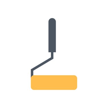 Boya rulo fırça simgesi - vektör