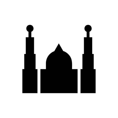 Cami simgesi vektör - İslami dua evi işareti