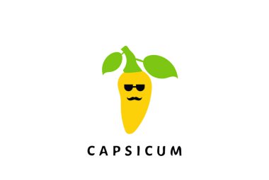 Titreşimli renklerle düz capsicum illüstrasyon