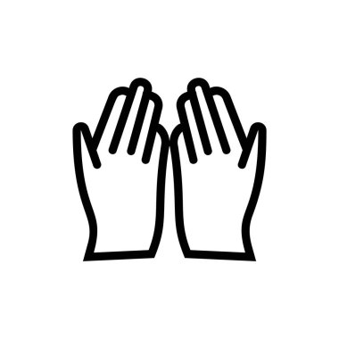 Dua işareti simgesi - vektör