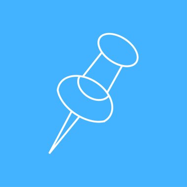 Push pin simgesi - vektör