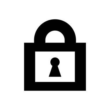 Kilit işareti simgesi - vektör