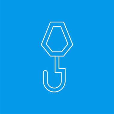 Vinç kanca işareti simgesi - vektör