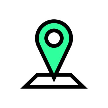 Konum simgesi vektörü - Nokta işaretini sabitleme