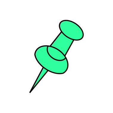 Push pin simgesi - vektör